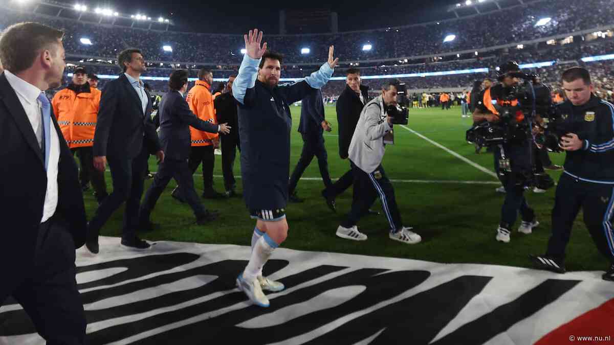 Messi neemt met goal en twee assists emotioneel afscheid van Argentinië