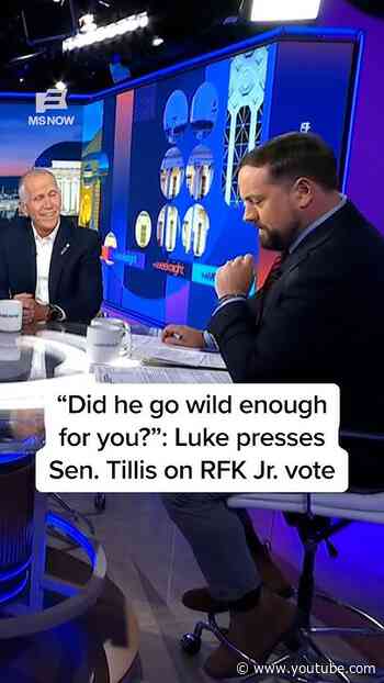 'Did he go wild enough for you?': Luke presses Sen. Tillis on RFK Jr. vote