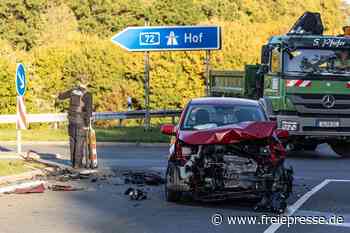 Drei Verletzte bei Unfall an A-72-Abfahrt Plauen-Ost