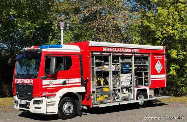 FW Rheingau-Taunus: Rheingau-Taunus-Kreis investiert rund 2,8 Millionen Euro in moderne und kreisweit einheitliche Gefahrgutausstattung