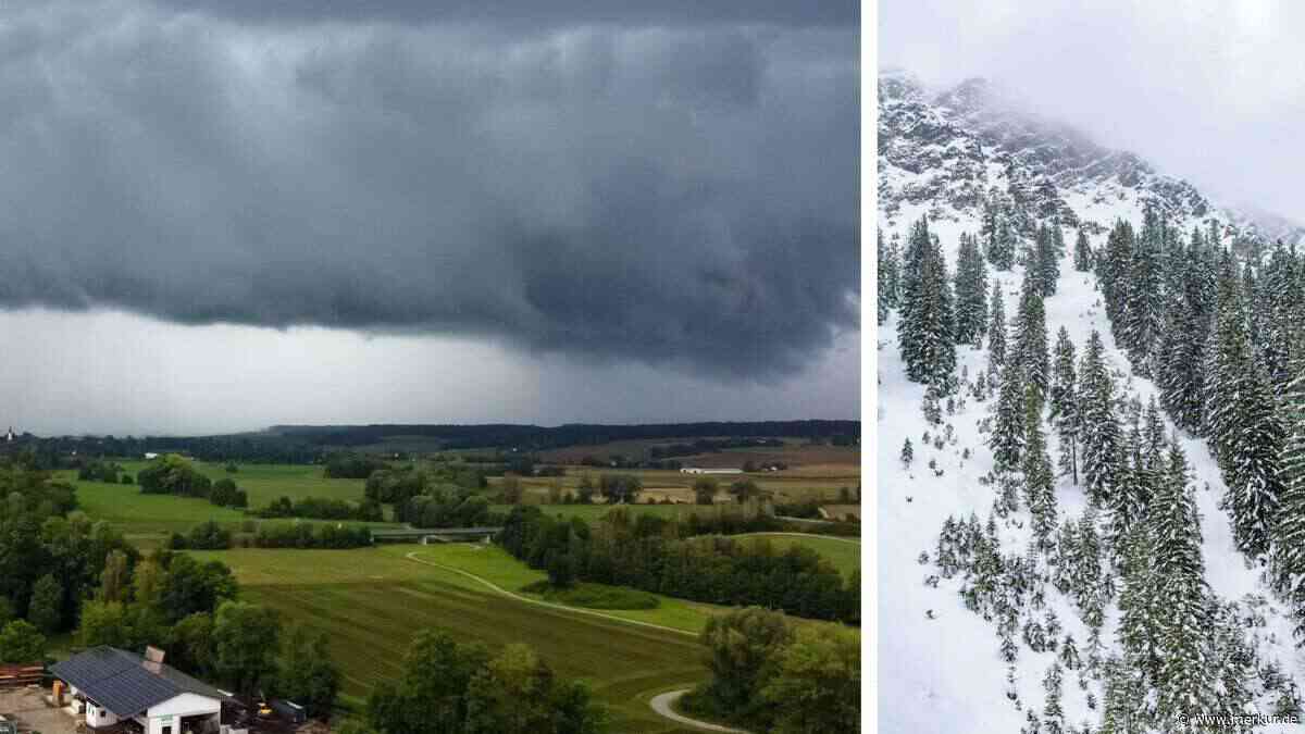 Temperaturen stürzen ab: Gewitter im Anmarsch – Schneefallgrenze in Bayern sinkt