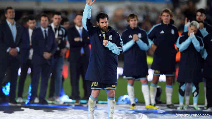 Barcelona pay tribute to Lionel Messi after Argentina farewell with special Beijing 2008 image