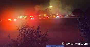 Fire at vacant state-owned building closes Garner Road in Raleigh