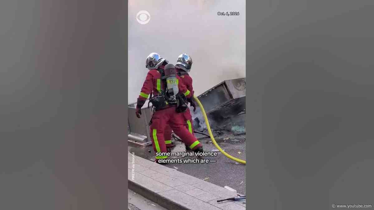 Watch: French students claim violence necessary to draw attention to poor conditions #shorts