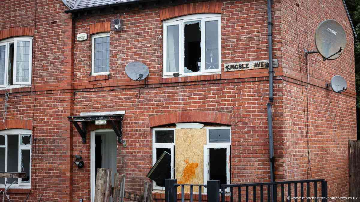Salford HMO trashed with front door thrown through window after social media rumours as police respond