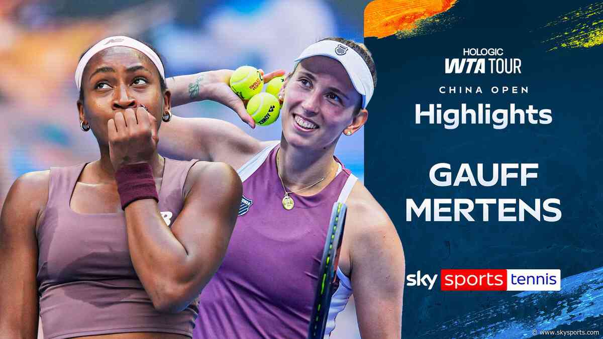 Gauff dumped out in straight sets by Mertens at China Open