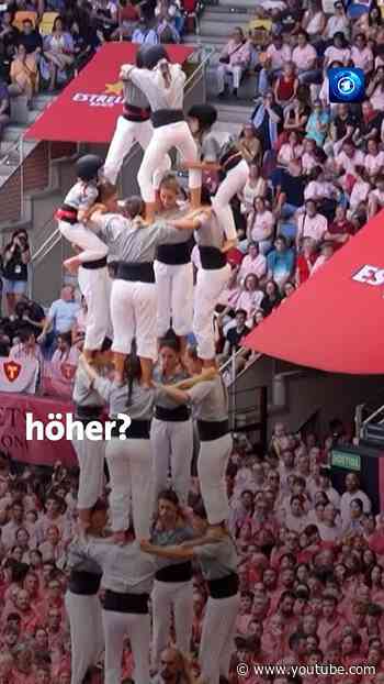 Türme aus Menschen in Katalonien #spanien #katalonien #tradition #tagesschau #nachrichten