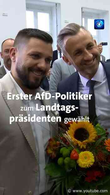 Proteste begleiten Wahl von AfD-Politiker Tobias Rausch