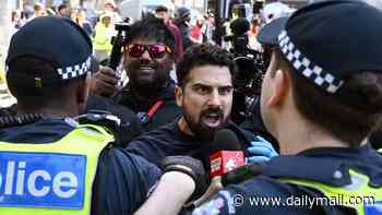 Tense scenes in Melbourne as Israel supporters square off against pro-Palestine activists holding 'heartless' vigil three years to the day since the bloody October 7 massacre