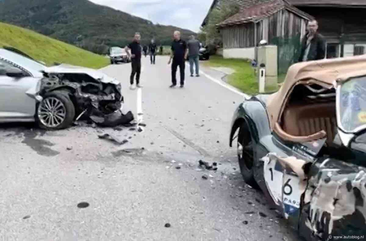 Klassieker in puin na aanrijding in de Alpen