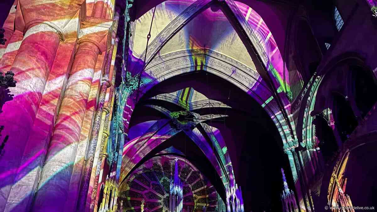 I was taken on a spectacular journey through Time by new Luxmuralis light show at Durham Cathedral