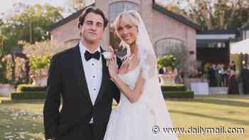 Annie Knight's father-in-law James Brayshaw jetted 18,000 km away while she married his son Henry on Gold Coast - as the X-rated star insists her job had nothing to do with his absence from wedding