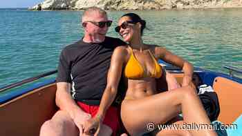 Boris Becker, 58, cuddles up to his ripped bikini-clad wife Lilian, 36, and their baby on a tennis-themed luxury Sicilian holiday