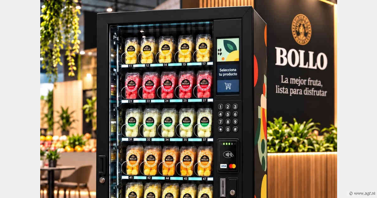 Vers gesneden fruit uit automaat