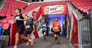 Bijzonder rondje: ren door het Philips Stadion tijdens de marathon in Eindhoven