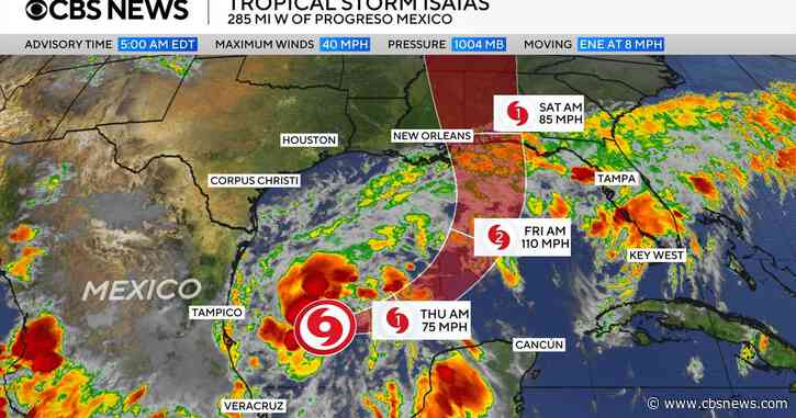 Tropical Storm Isaias forms and could become Atlantic's 1st hurricane of 2026