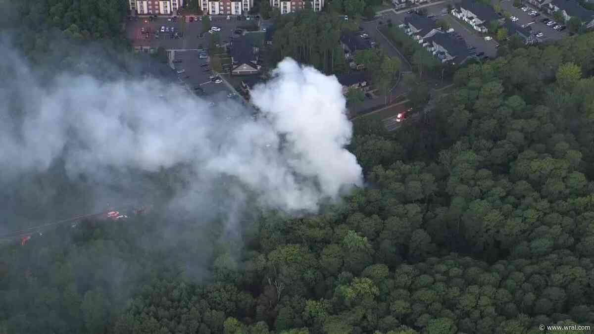 House fire burns in Durham, large response on Garrett Road