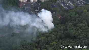 House fire burns in Durham, large response on Garrett Road