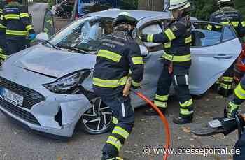 FW-M: Unfall auf dem Parkplatz (Moosach)