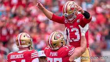 Are the 49ers off to an all-time great start? Here's what history tells us about four early NFL trends