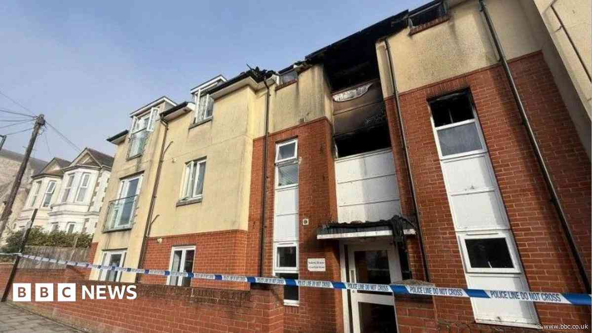 Fire at flats being treated as possible arson