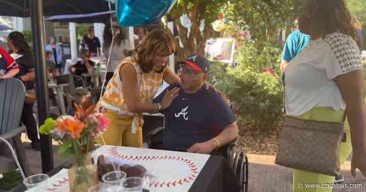 Former baseball player given surprise of a lifetime by family, Atlanta community
