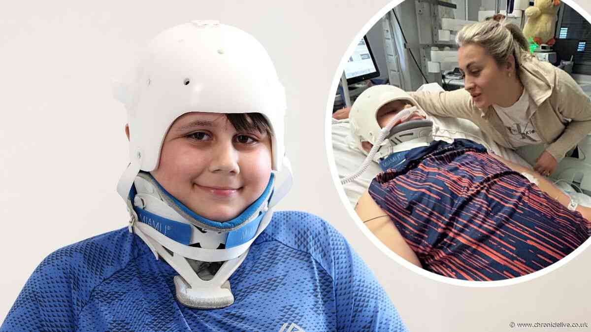 Newcastle teen who survived e-scooter crash reunites with paramedics that helped save him