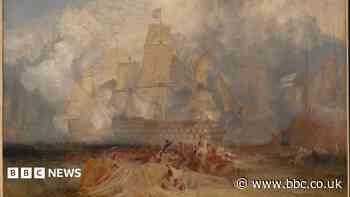 Original artwork by Turner on display at dockyard