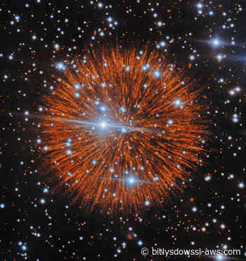 Muestran el confuso collar de perlas de una supernova