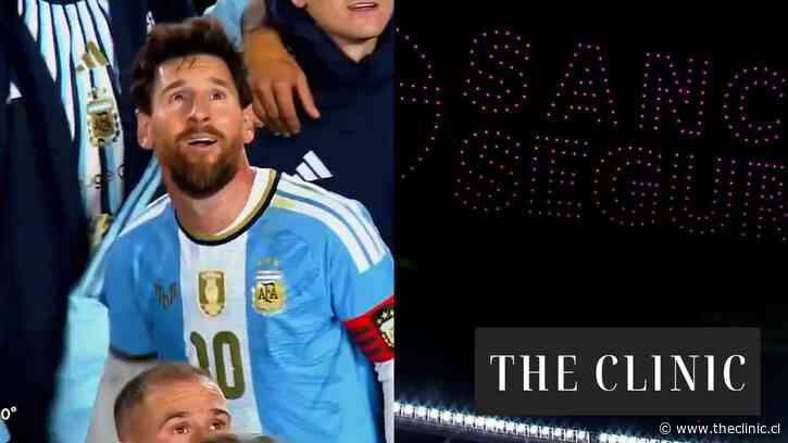 Prepararon un show de drones para despedir a Messi, pero en realidad era una gran publicidad