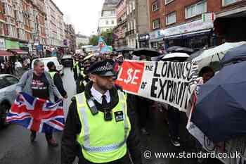 Protesters clash and five arrests made as London demos held on October 7 anniversary