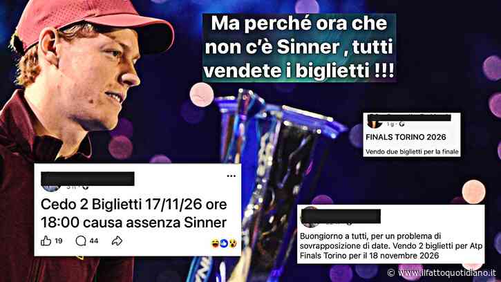 “Senza Sinner non vado”: boom di biglietti rimessi in vendita per le Atp Finals, fino a 932 euro per la finale. Il tennis dipende troppo da lui e Alcaraz?