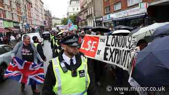 London march live: Clashes erupt at pro-Palestine march on anniversary of Hamas attacks