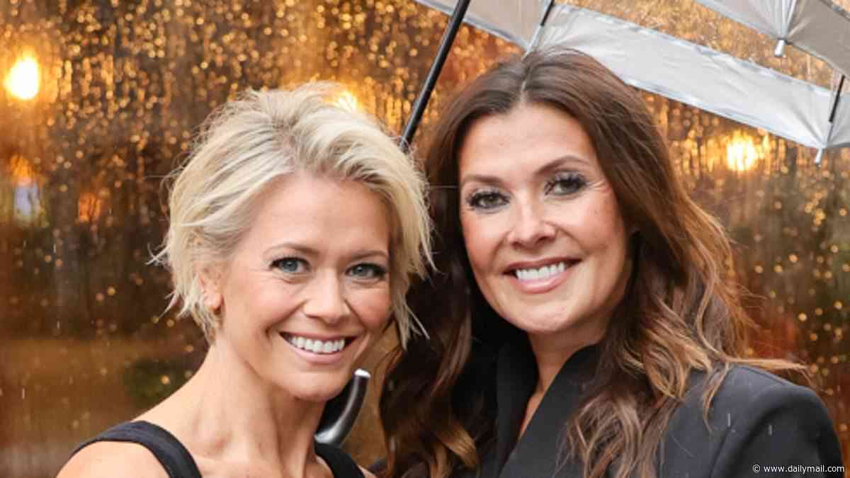 Suzanne Shaw, 45, and Kym Marsh, 50, show off their youthful looks 25 years on from Hear'Say fame as they are seen for the first time since confirming band reunion
