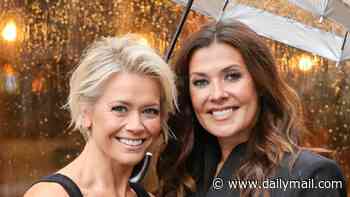 Suzanne Shaw, 45, and Kym Marsh, 50, show off their youthful looks 25 years on from Hear'Say fame as they are seen for the first time since confirming band reunion