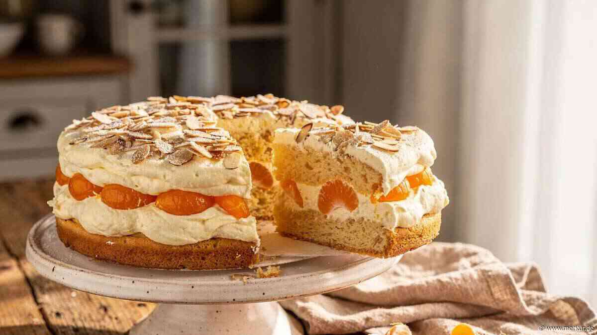 Mandarinentorte mit Sahne und Biskuit: In 25 Minuten vorbereitet und perfekt für Gäste