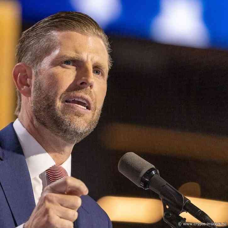 Eric Trump: ‘AI gaat crypto explosief laten groeien’