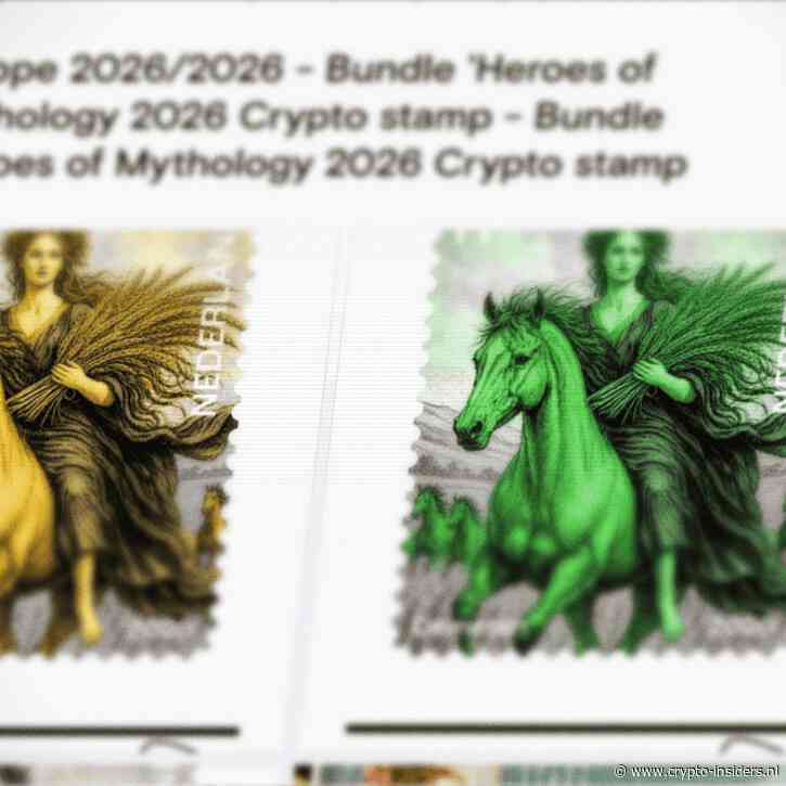 Nieuwe Europese Crypto stamp is populair en verschijnt op veilingen