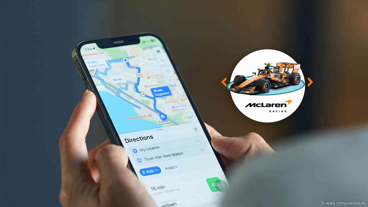 Google Maps bekommt Formel-1-Rennauto als Navi-Symbol