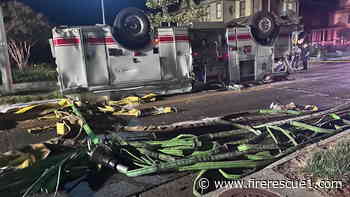Va. firefighter charged with DUI after fire engine overturns en route to call
