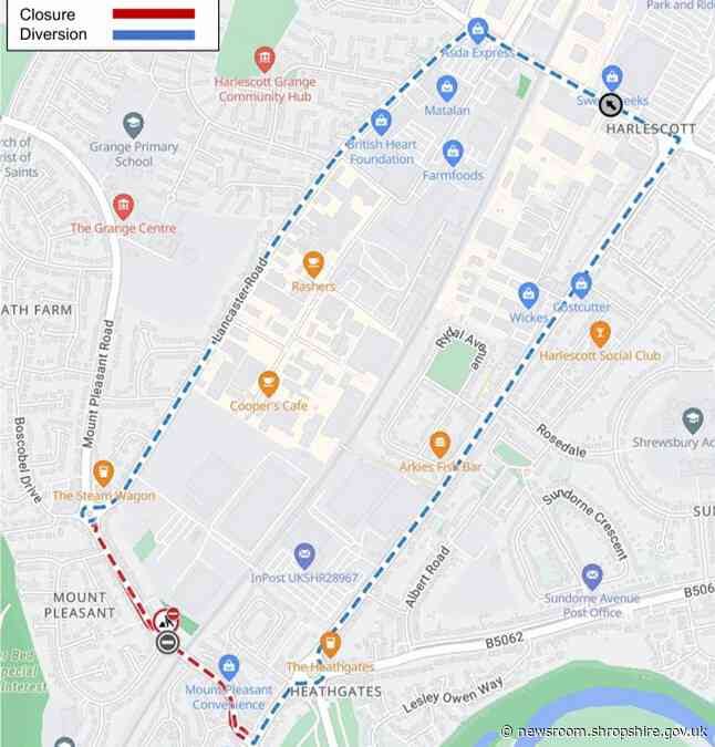 Mount Pleasant Road in Shrewsbury to be resurfaced