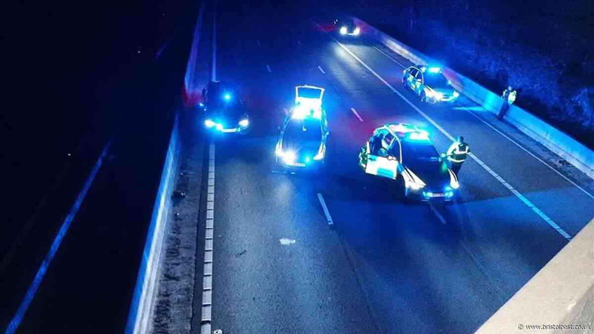 Car reaches 130mph along M5 during police chase
