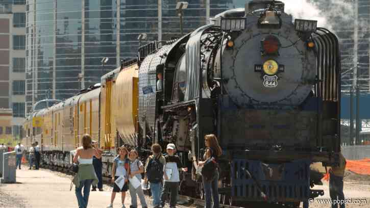 World’s largest steam locomotive returns to the rails for special holiday tour