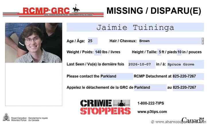 RCMP seek help finding missing Spruce Grove resident