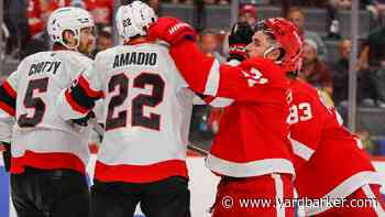‘It felt good to be a hockey player’: Red Wings’ Larkin on first game back from injury