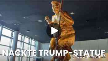 Nackte Trump-Statue sorgt im EU-Parlament für Aufsehen
