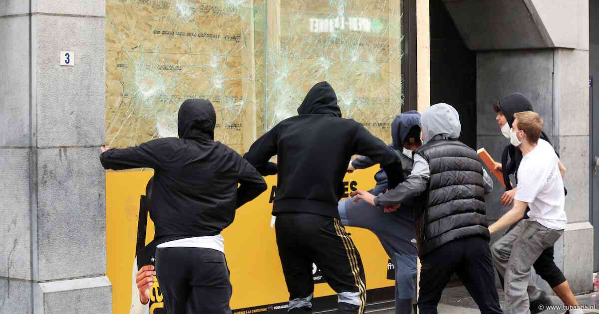 Ook in Belgische stad Luik loopt scholierenprotest uit de hand:  winkels geplunderd tijdens rellen
