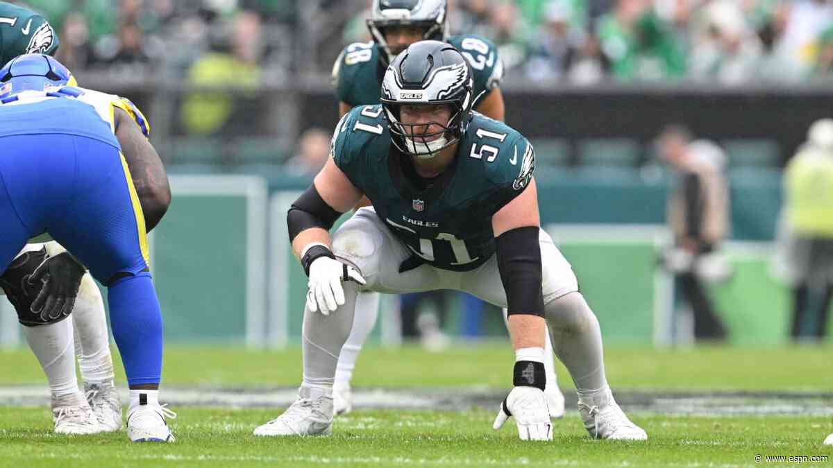 Ravens acquire two-time Pro Bowl center Jurgens in trade with Eagles