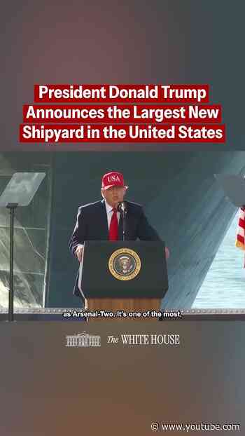 The LARGEST new shipyard in the United States. 🚢🇺🇸