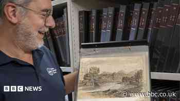 Painting that went unnoticed for 150 years found on back of map